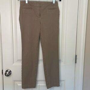 J Crew Lexie Pant, Size 6, Tan Women's Slim Skinny Ankle Dress Pant